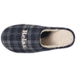 Zapatillas de casa chinelas Hombre Tartán marino