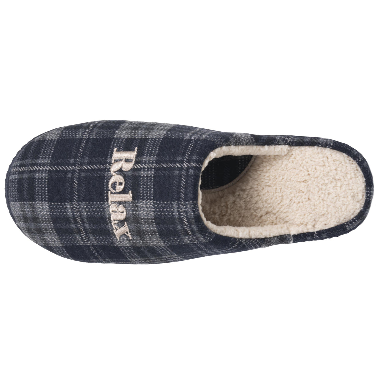 Zapatillas de casa chinelas Hombre Tartán marino