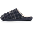 Zapatillas de casa chinelas Hombre Tartán marino