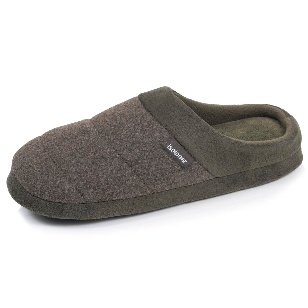 Zapatillas de casa Chinelas Hombre polar Caqui jaspeado - Isotoner