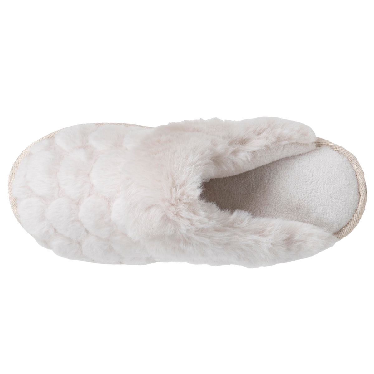 Chaussons Mules plates Femme Ivoire