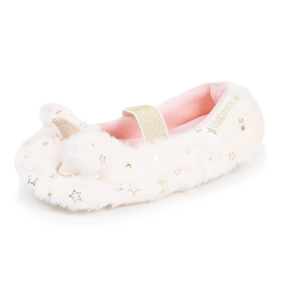 Zapatillas de casa Slippers Niños unicornio 3D Marfíl - Isotoner