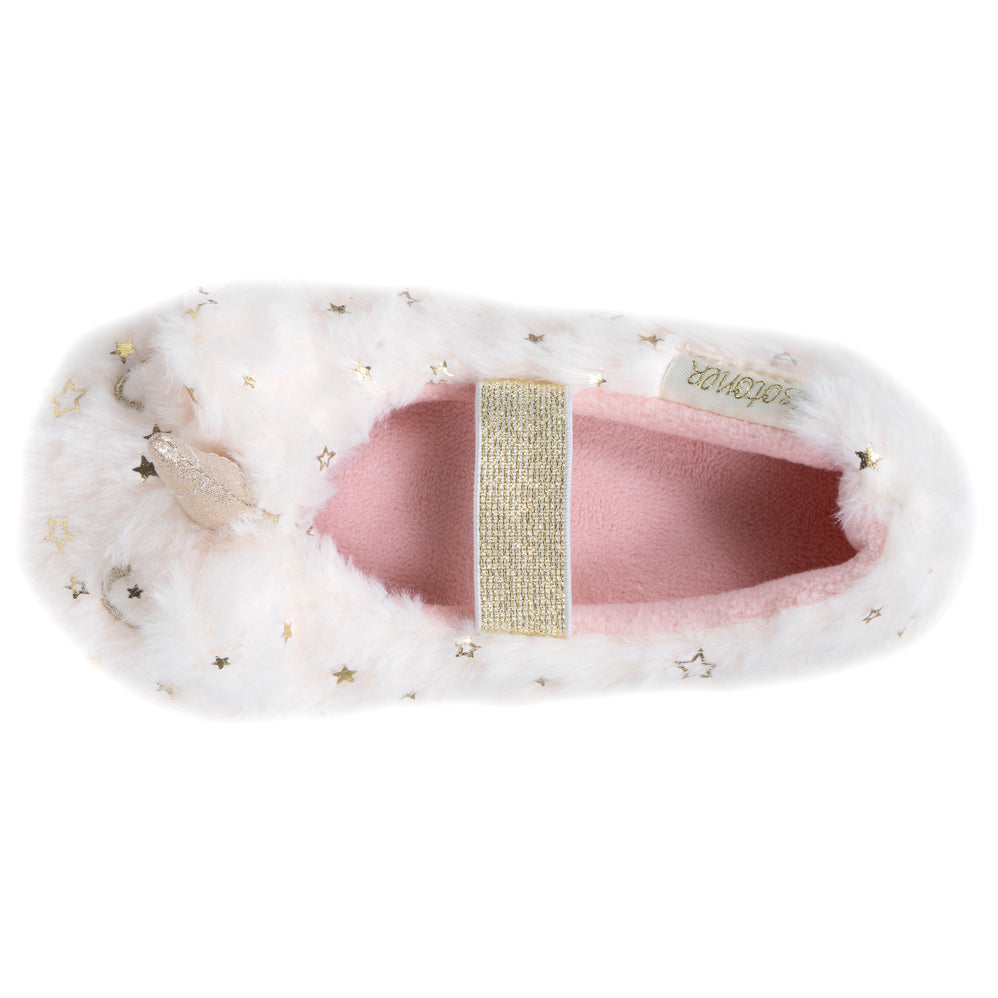 Zapatillas de casa Slippers Niños unicornio 3D Marfíl - Isotoner