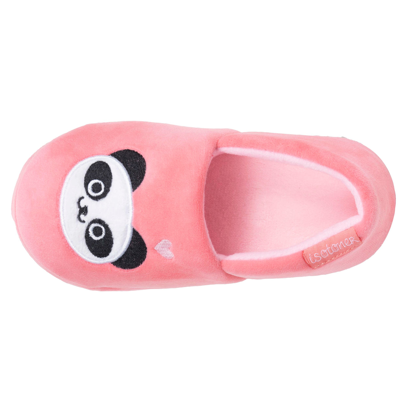 Chaussons Slippers Enfant velours panda Rose