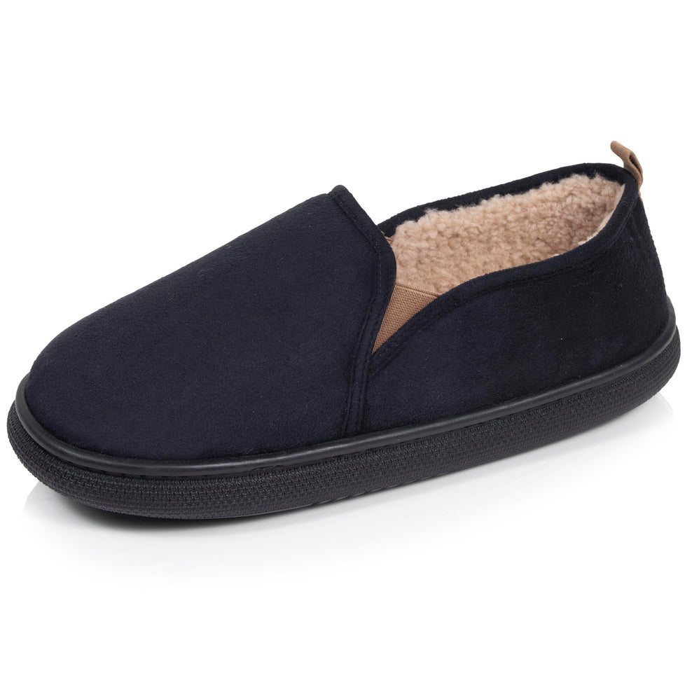 Chaussons Slippers Homme Noir - Isotoner