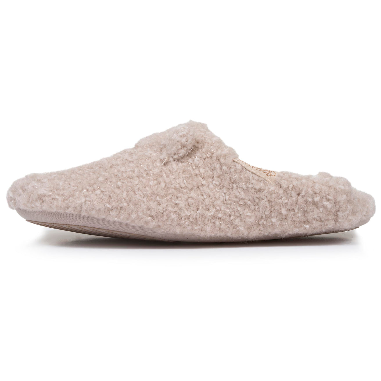 Chaussons babouches Femme Ours Beige
