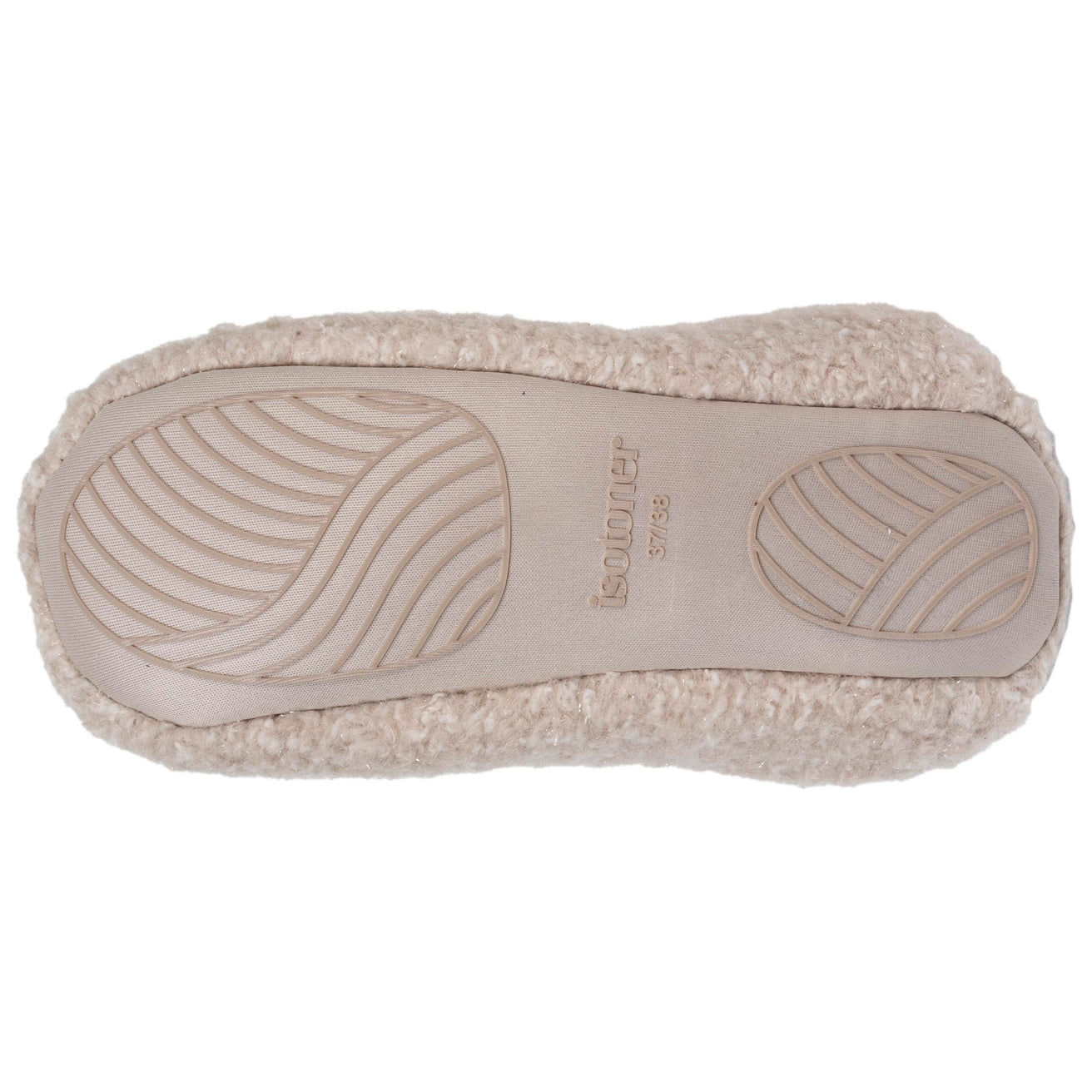 Chaussons babouches Femme Ours Beige