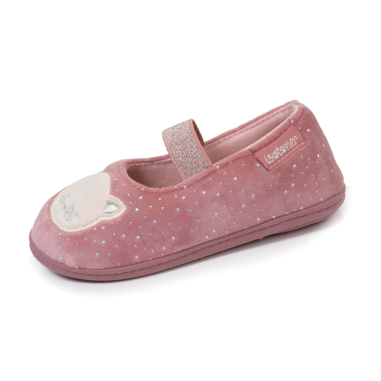 Chaussons ballerines Enfant Rose Chat