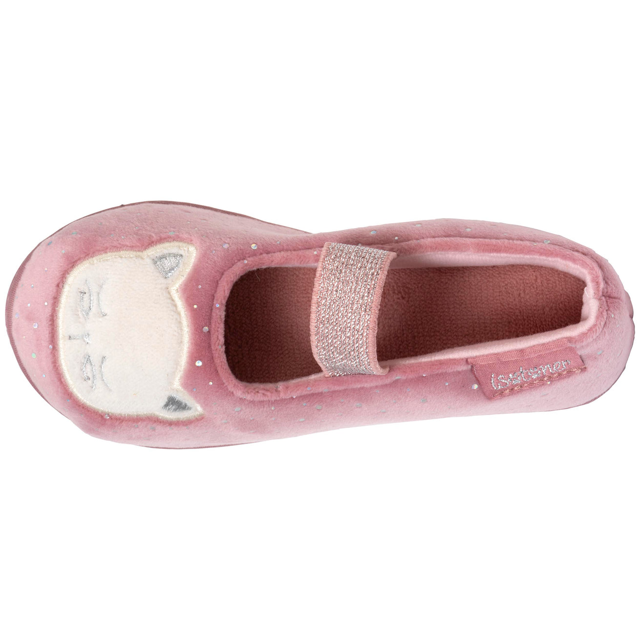 Chaussons ballerines Enfant Rose Chat