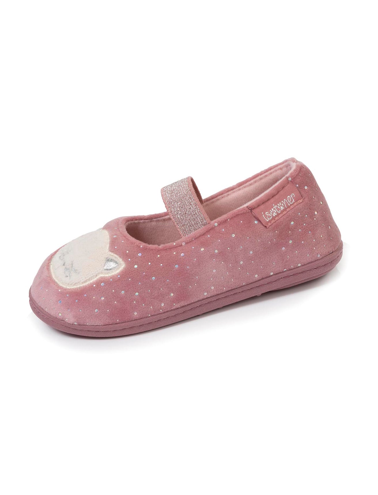 Chaussons ballerines Enfant Rose Chat