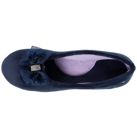 Chaussons ballerines Femme Bleu marine - Isotoner