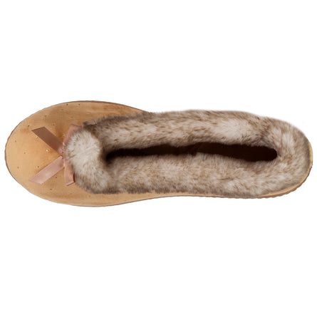 Chaussons ballerines Femme Camel Brillants - Isotoner