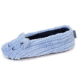 Chaussons ballerines Femme Chat Bleu