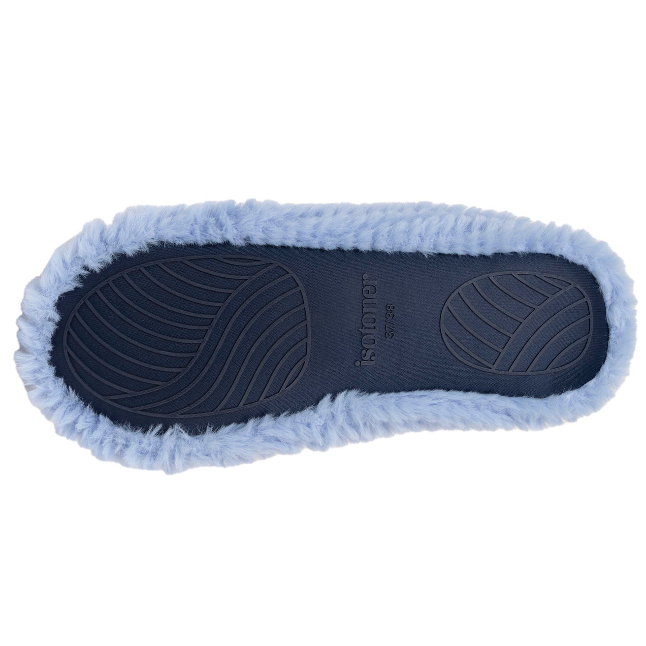 Chaussons ballerines Femme Chat Bleu