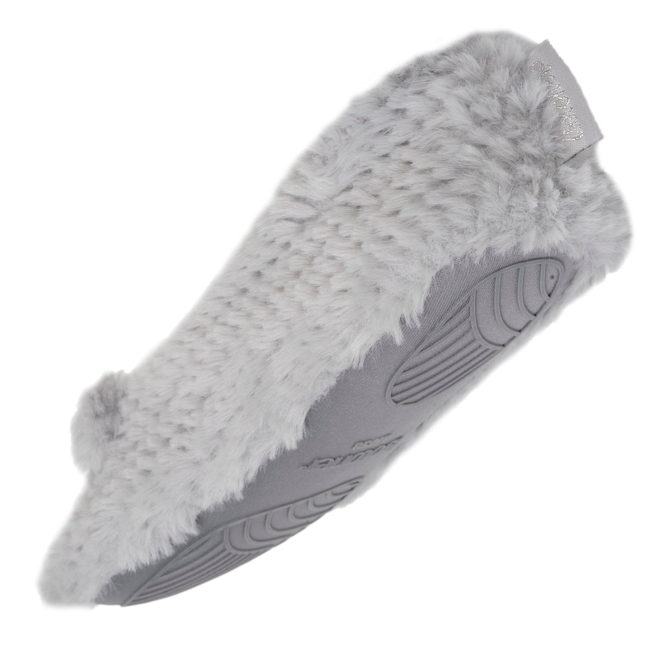 Chaussons ballerines Femme Chat Gris texturé