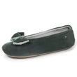Chaussons ballerines Femme Double nœud Sauge