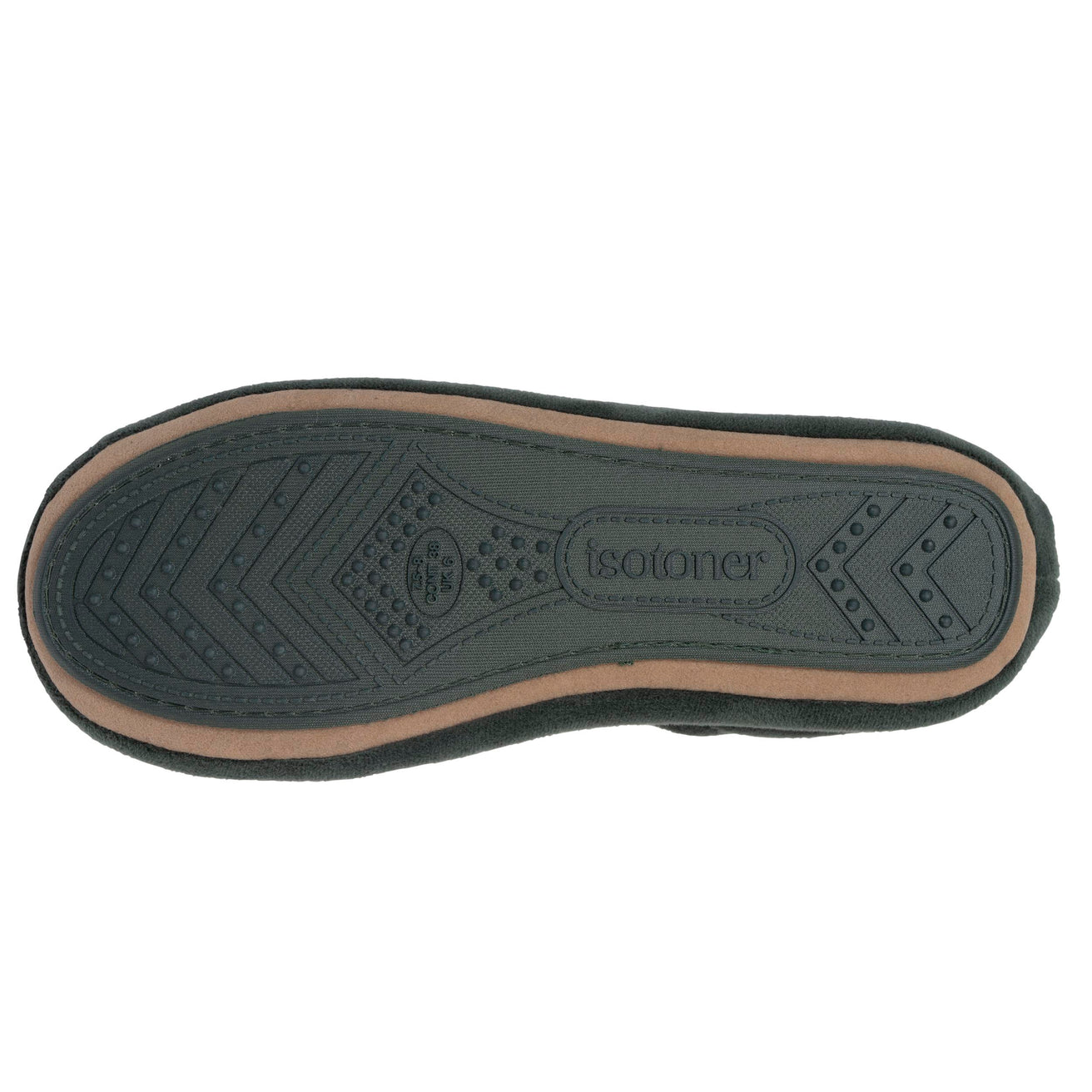Chaussons ballerines Femme Double nœud Sauge