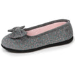 Chaussons ballerines Femme Gris chiné clair