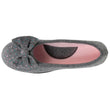 Chaussons ballerines Femme Gris chiné clair