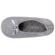 Chaussons ballerines Femme Gris nœud satiné