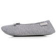 Chaussons ballerines Femme Gris nœud satiné