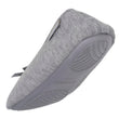 Chaussons ballerines Femme Gris nœud satiné