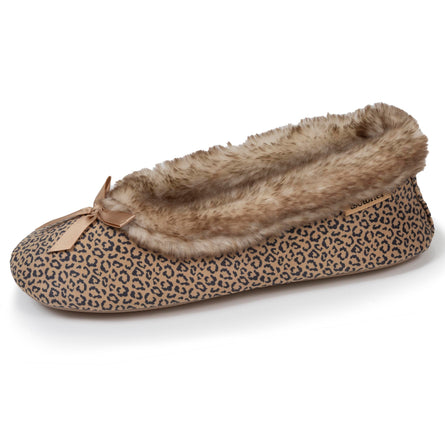 Chaussons ballerines Femme Léopard - Isotoner