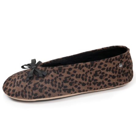 Chaussons ballerines Femme Leopard - Isotoner