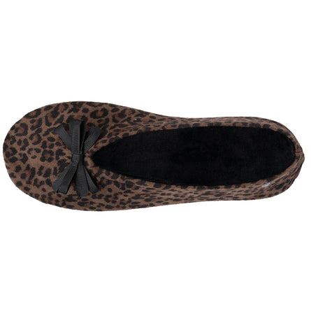 Chaussons ballerines Femme Leopard - Isotoner