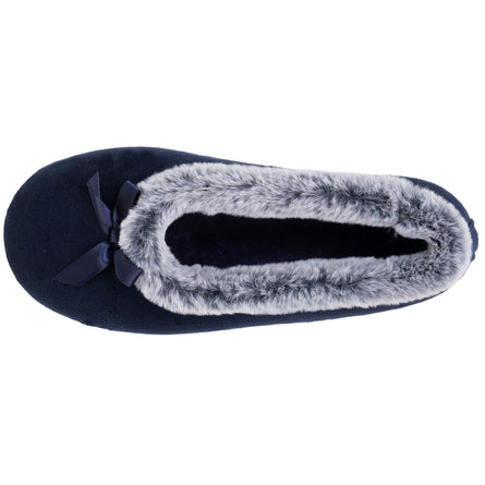Chaussons ballerines Femme Marine - Isotoner