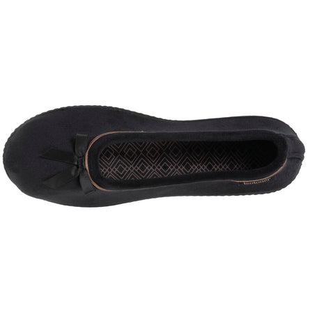 Chaussons ballerines Femme Noir beige - Isotoner