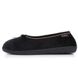 Chaussons ballerines Femme Noir beige
