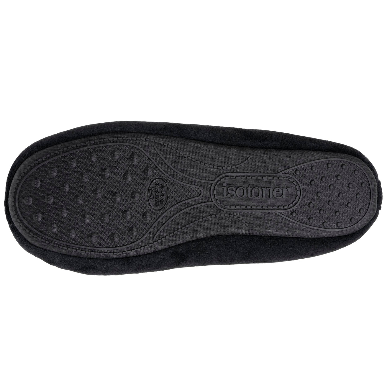 Chaussons ballerines Femme Noir carreaux rouges