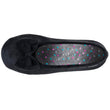Zapatillas de casa Mujer Negro interior de lunares