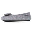Chaussons ballerines Femme Pois gris