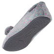 Chaussons ballerines Femme Pois gris
