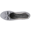 Zapatillas de casa Bailarinas Mujer Lazo irisado Gris