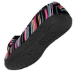 Chaussons ballerines Femme Rayures Roses