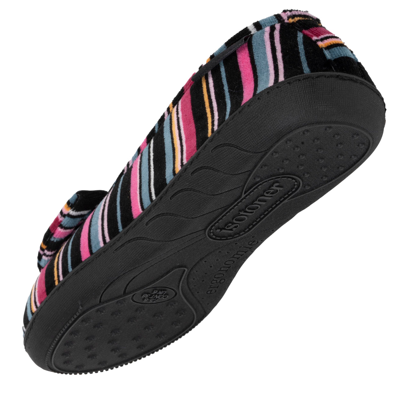 Chaussons ballerines Femme Rayures Roses