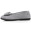 Zapatillas de casa Bailarinas Mujer Lazo irisado Gris