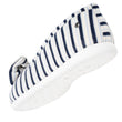 Chaussons ballerines Femme Rayures bleues