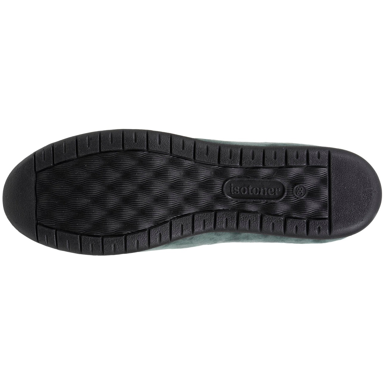 Chaussons ballerines Femme Sauge noeud irisé