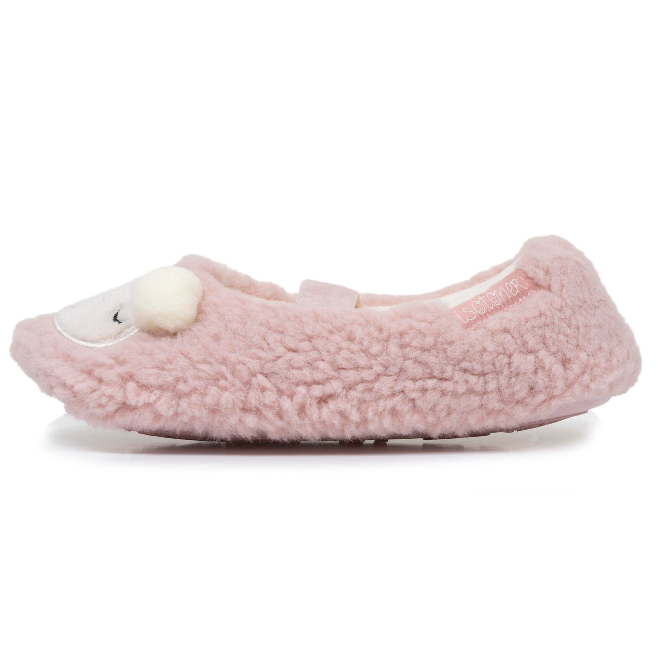 Chaussons ballerines Fille Mouton Blush