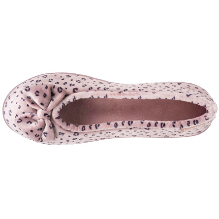 Chaussons ballerines Femme ergonomiques Léopard blush - Isotoner