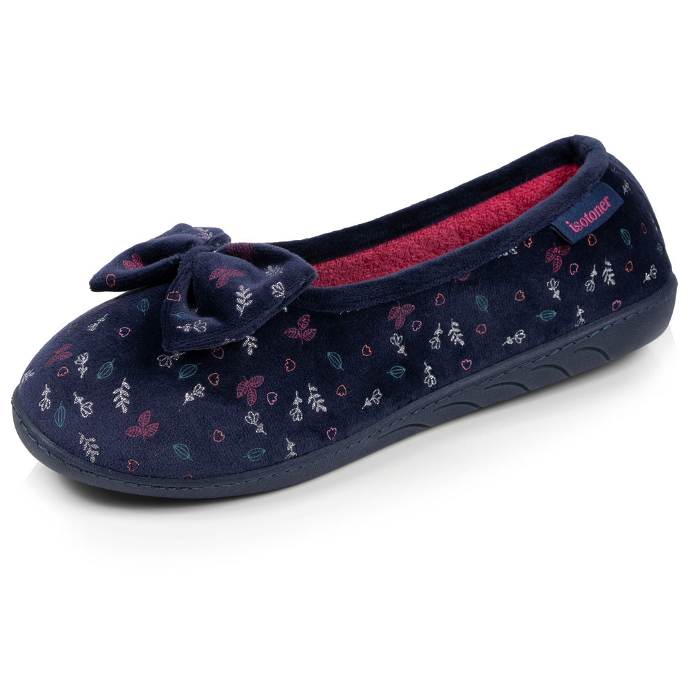 Chaussons ballerines Femme Marine - Isotoner