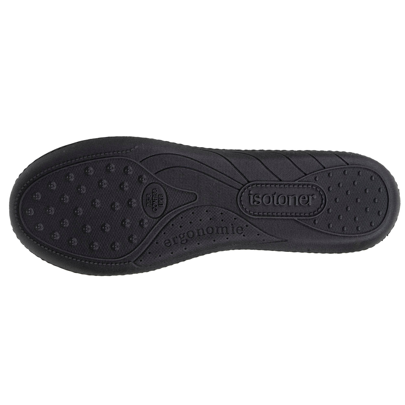 Chaussons ballerines Femme ergonomiques Noir