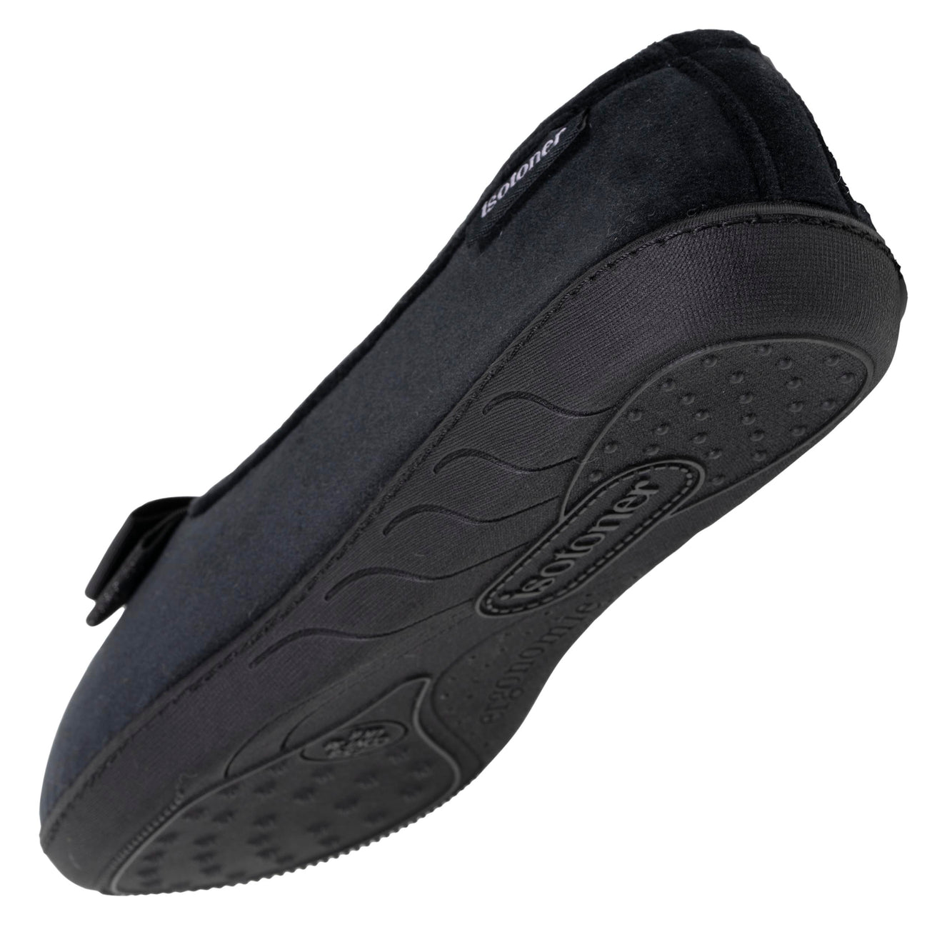 Chaussons ballerines Femme ergonomiques Noir