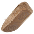 Chaussons ballerines texturés Femme Camel
