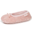 Chaussons ballerines texturés Femme Rose