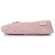 Chaussons ballerines texturés Femme Rose